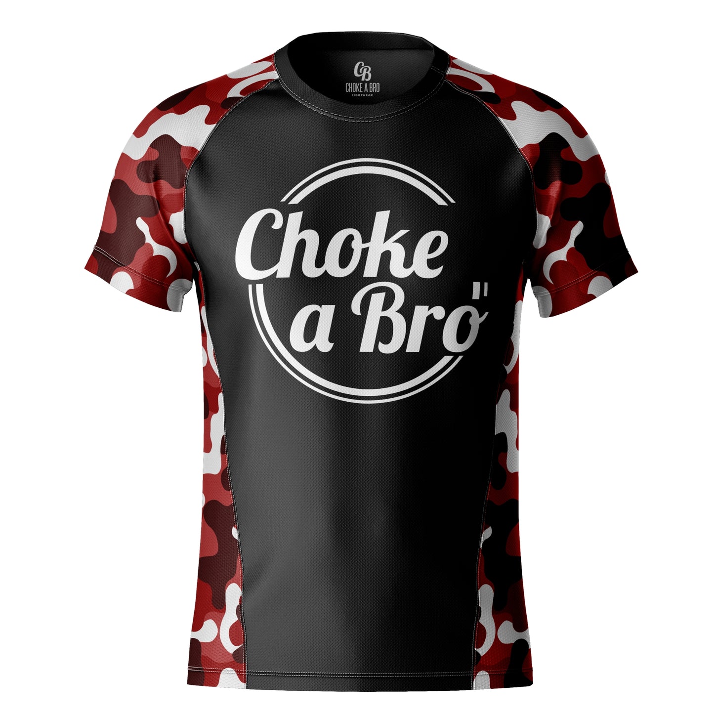 Brogo Red Camo Short Sleeve Rashguard - Adult