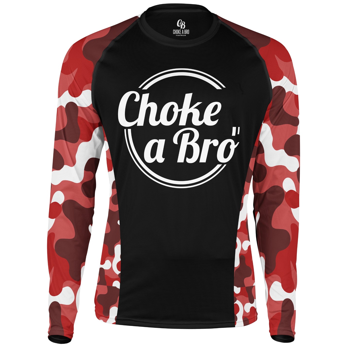 Brogo Red Camo Long Sleeve Rashguard - Adult