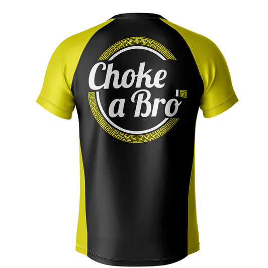 San Bu Kai Dojo Yellow Short Sleeve Rashguard - Adult