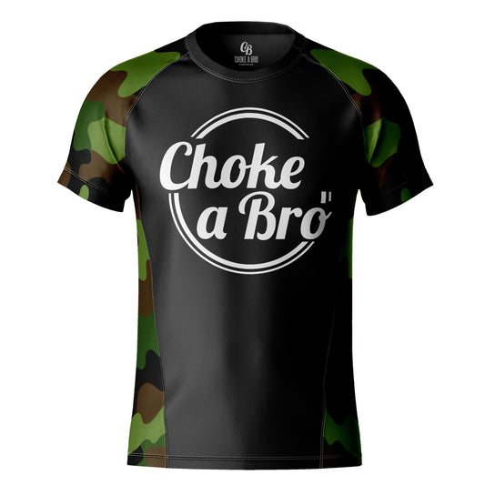 Brogo Woodlands Camo Short Sleeve Rashguard - Adult