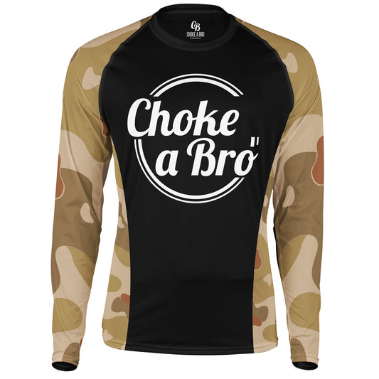 Brogo Black Desert Camo Long Sleeve Rashguard - Adult