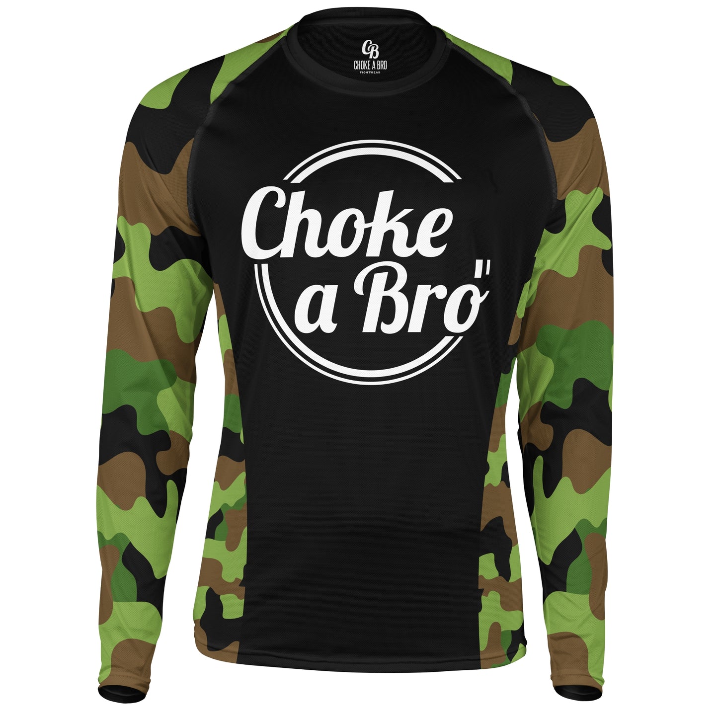Brogo Woodlands Camo Long Sleeve Rashguard - Adult