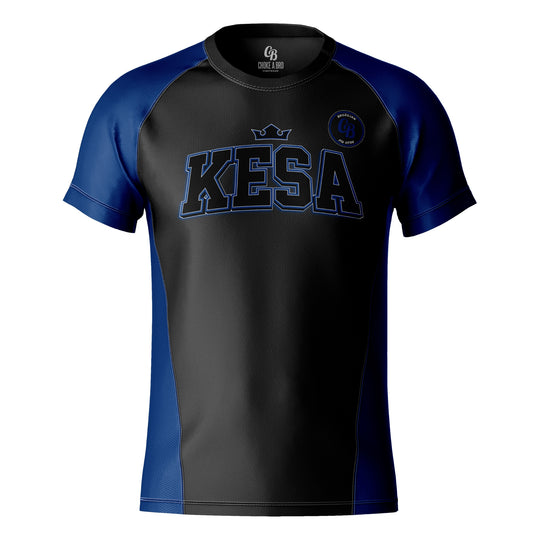 Kesa Kings Blue Short Sleeve Rashguard - Adult
