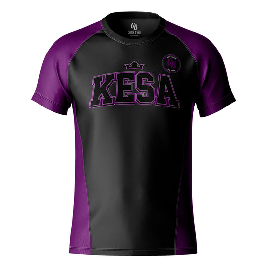 Kesa Kings Purple Short Sleeve Rashguard - Adult