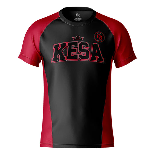 Kesa Kings Red Short Sleeve Rashguard - Adult