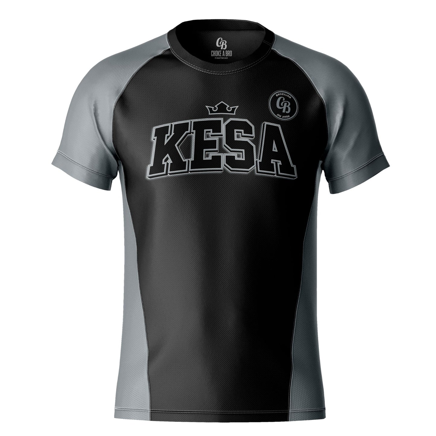 Kesa Kings Silver Short Sleeve Rashguard - Adult