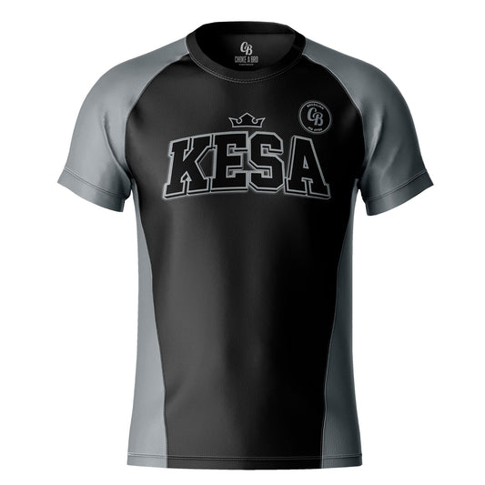 Kesa Kings Silver Short Sleeve Rashguard - Adult