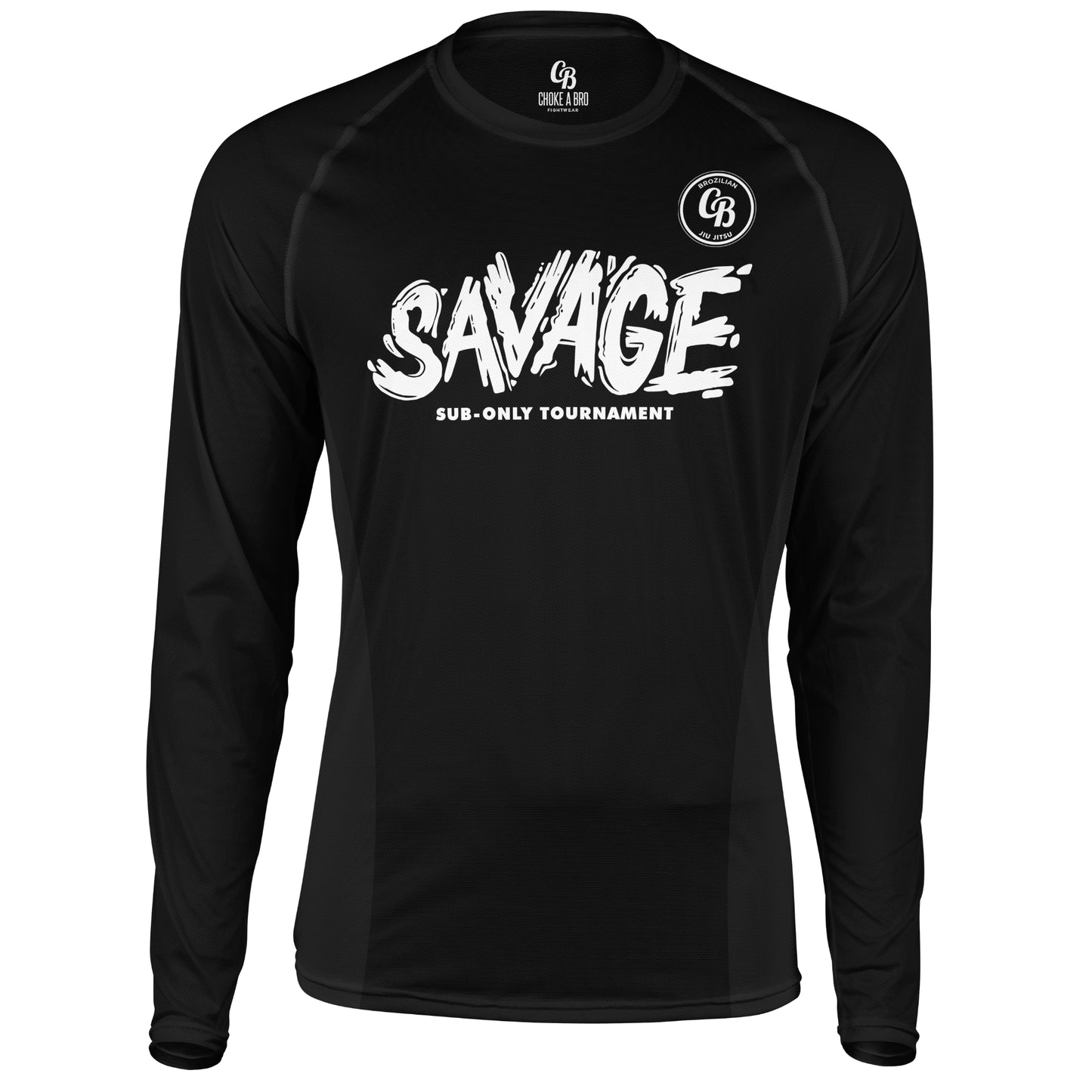 Savages Black Long Sleeve Rashguard - Adult