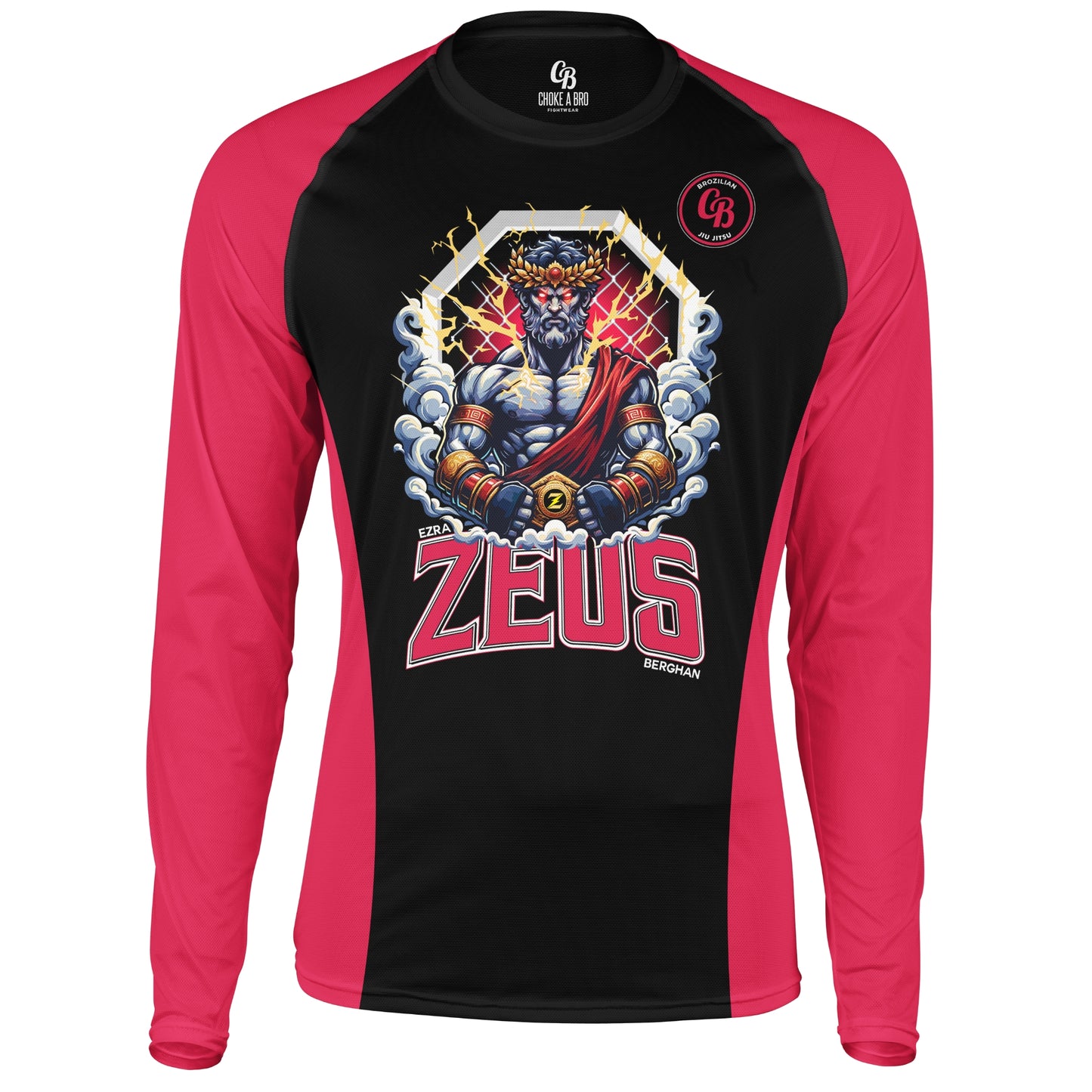 Zeus 1.0 Red Long Sleeve Rashguard - Adult