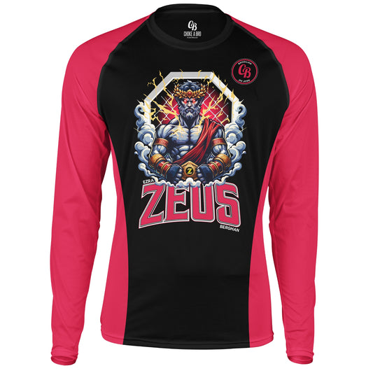 Zeus 1.0 Red Long Sleeve Rashguard - Adult